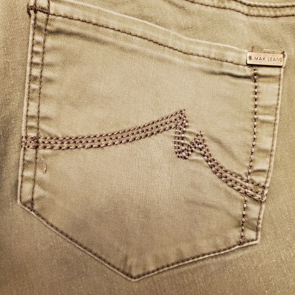 Max Jeans Junior Size 18 Olive Skinny Jeans Gorpcore - Picture 4 of 6